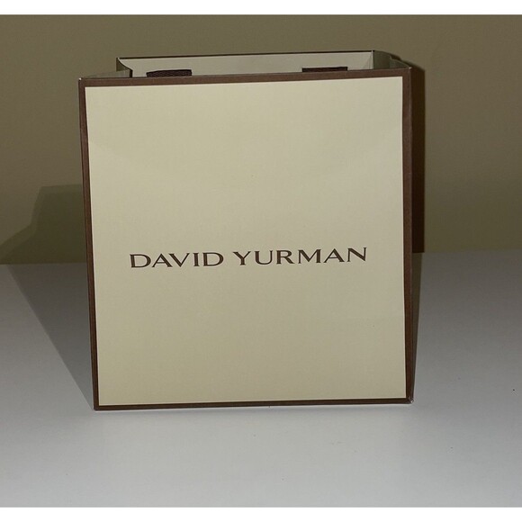 David Yurman Gift Bag With Ribbon Handles 8 in x 5 in - Picture 1 of 7